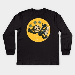 Felix The Cat - Playing Ball || Retro Kids Long Sleeve T-Shirt